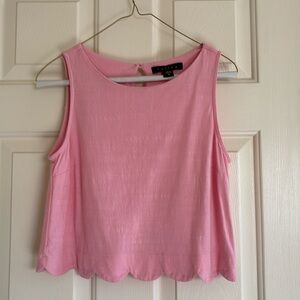 Tullea Scalloped Bottom Crop Top